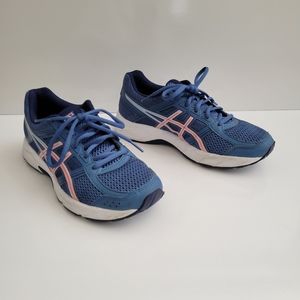 ASICS Women's Gel 4 Contend Blue Pink Size 8